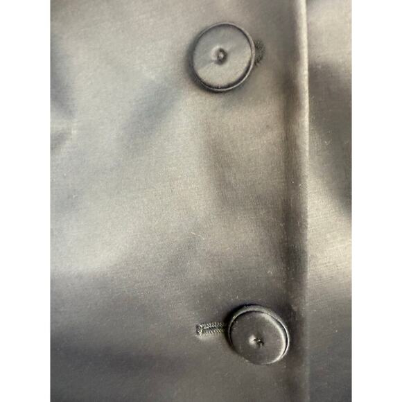 Moschino Cheap and Chic Vintage Black Satin Skirt Suit Set Size 10, measures a 6 - Picture 7 of 11